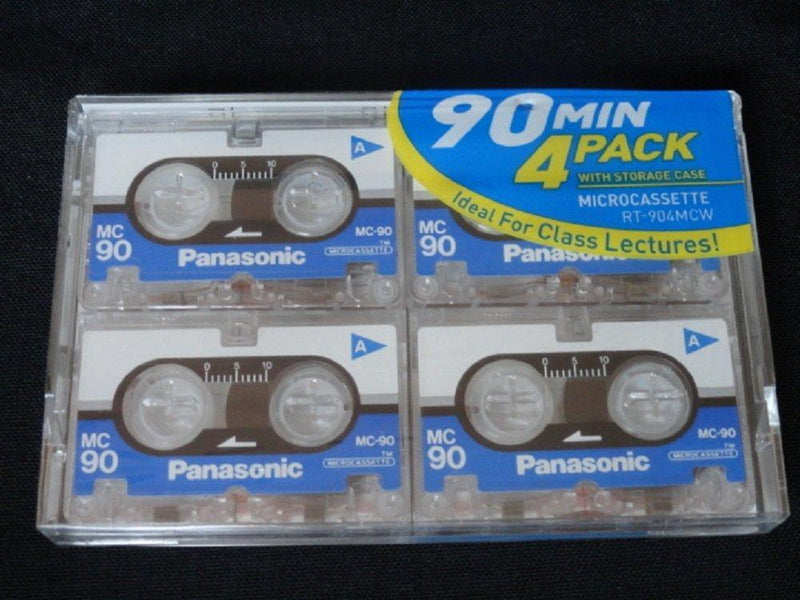 Panasonic 90min 4 Pack Microcassette tape