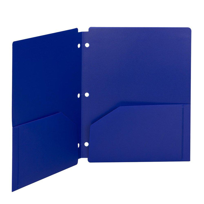 Smead Campus.org Poly Snap-In Two-Pocket File Folder, Up to 50 Sheets, Letter Size, Single Folder, Color Varies (87928)