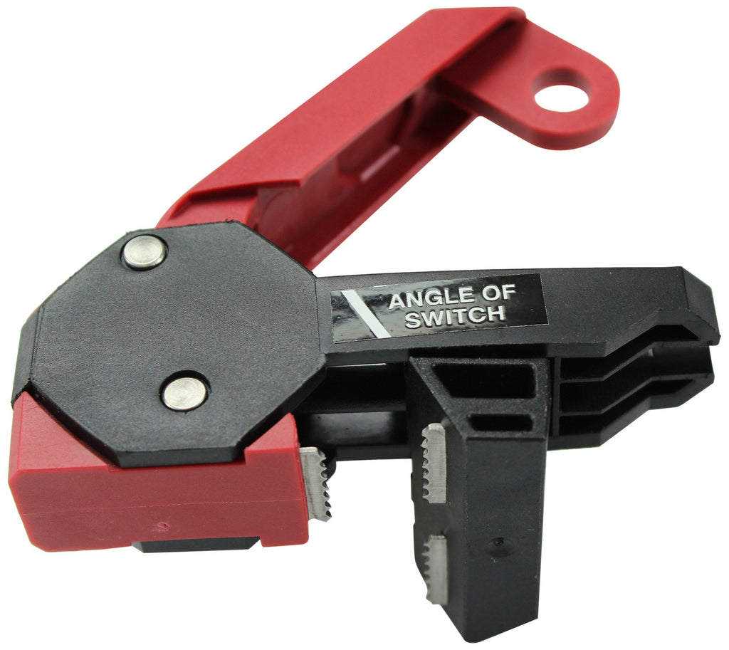 Accuform KDD161 STOPOUT 120/240 Circuit Breaker Lockout (Double Pole) Bar Clamp, 1.5" x 3.33" x 1.75", Red