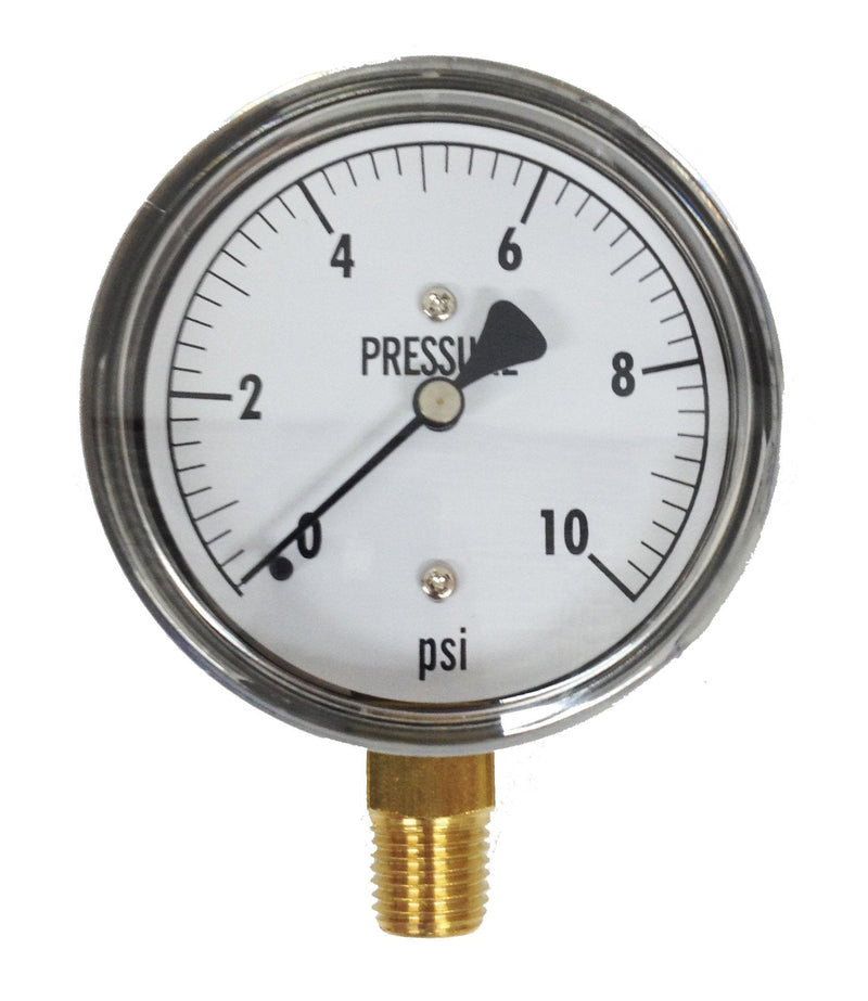 Kodiak Controls KC25-10# Low Pressure Gauge 10 PSI 1