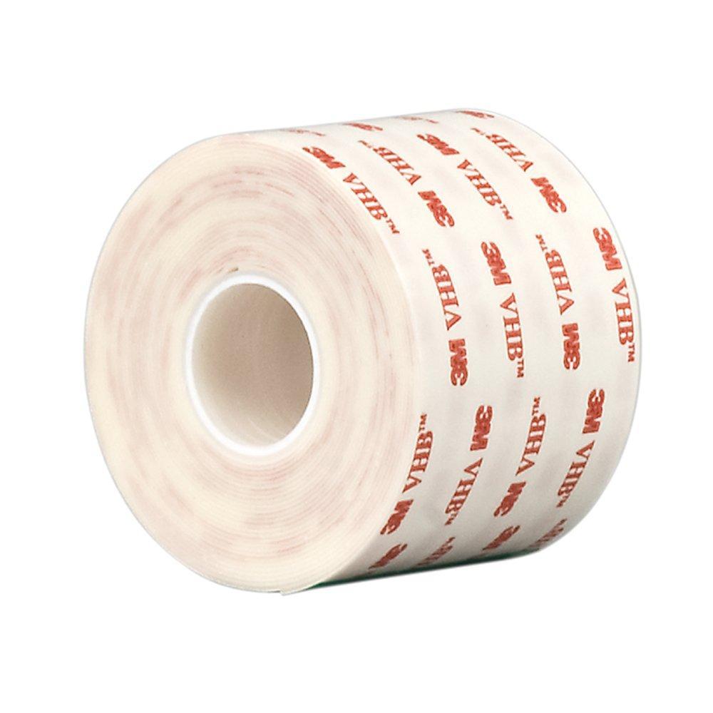 3M VHB Heavy Duty Mounting Tape 4952, 0.25" width x 5yd length (1 Roll)