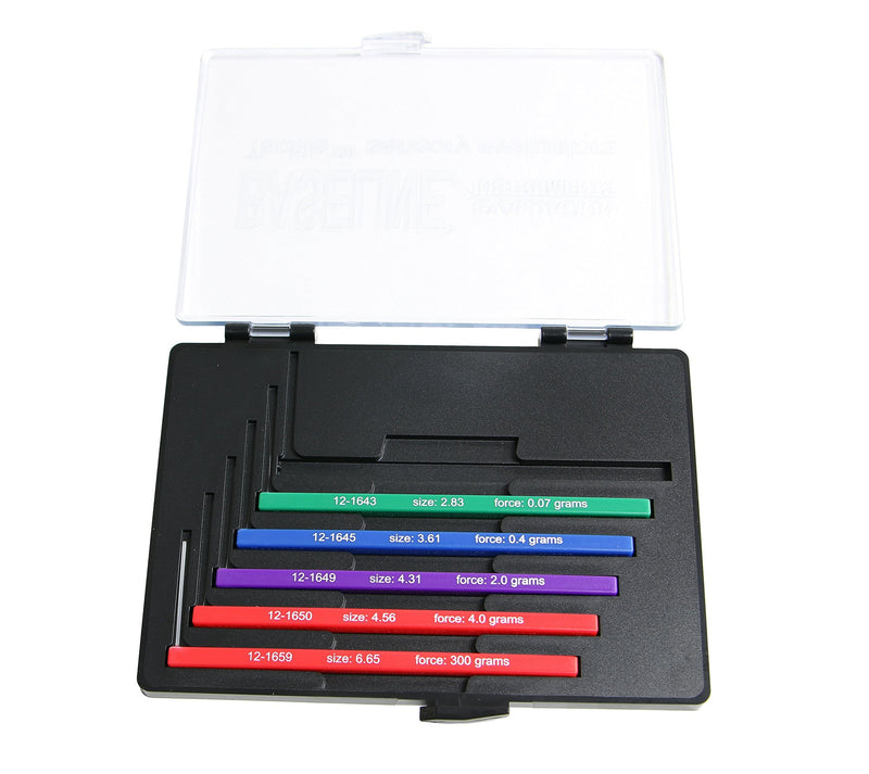 Baseline 12-1662 Tactile Monofilament, Hand, 2.83/3.61/4.31/4.56/6.65 g, 5-piece Set Hand (5 Piece Set)