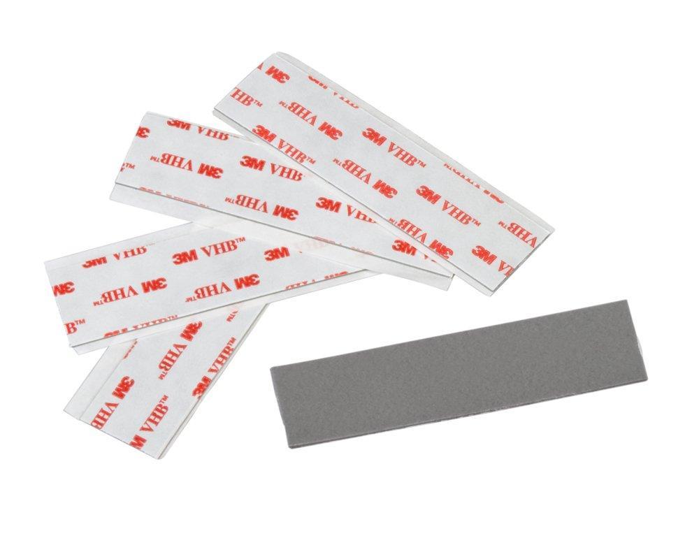 3M VHB 4926 Acrylic Adhesive Tape, Pack of 5, 1" x 2" Gray, Pressure sensitive Double Sided Tape Strip for High Surface Energy Substrates