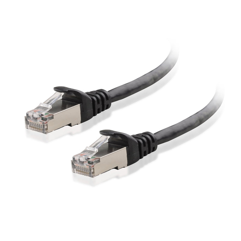 Cable Matters Snagless Cat 6a, Cat6a (SSTP, SFTP) Shielded Ethernet Cable in Black 14 ft