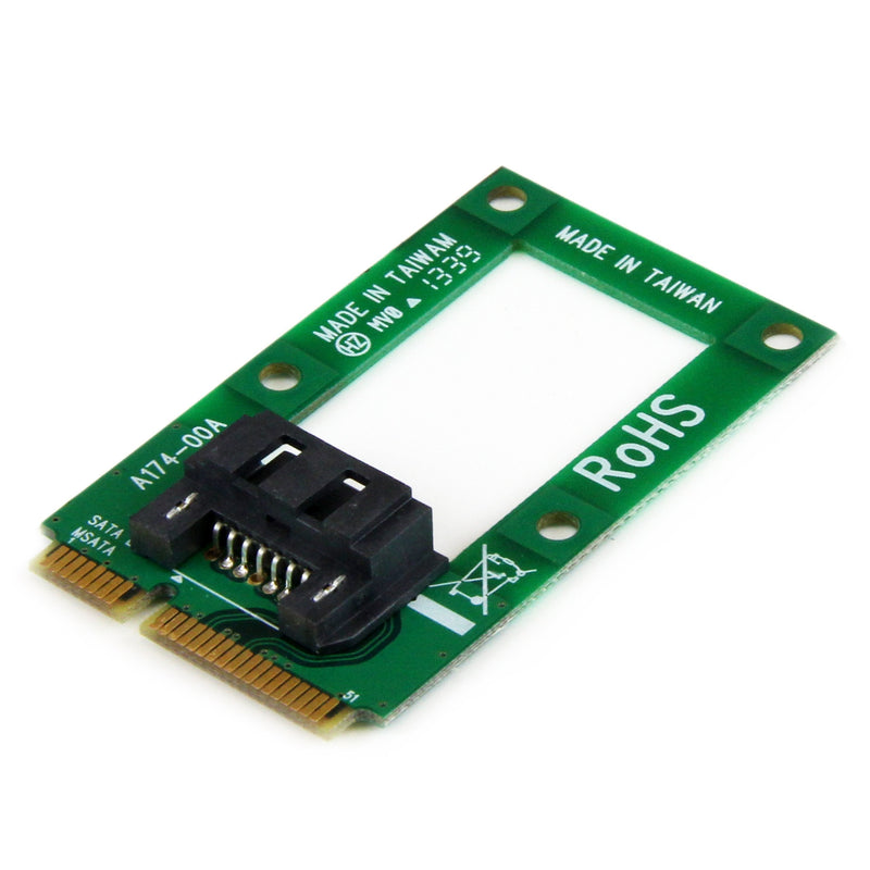 StarTech.com mSATA to SATA HDD / SSD Adapter – Mini SATA to SATA Converter Card - mSATA to SATA 2.5/3.5 Hard Drive Adapter Converter Card (MSAT2SAT3) SATA Drive