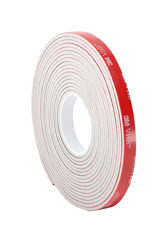 3M VHB Tape 4991, 1/8" x 5 yards, Gray, Double-Sided, Permanent, High Strength, Long-Term Durability