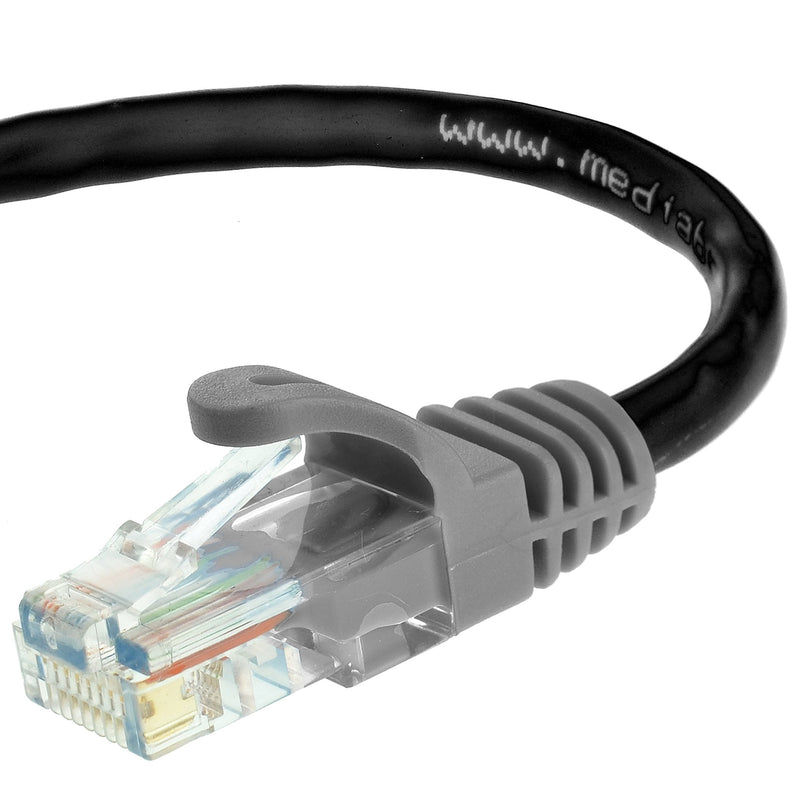 Mediabridge Ethernet Cable (15 Feet) - Supports Cat6 / Cat5e / Cat5 Standards, 550MHz, 10Gbps - RJ45 Computer Networking Cord (Part# 31-699-15B) 15FT Black