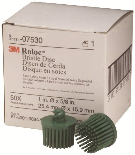 3M 07530 Roloc Bristle Disc, Green