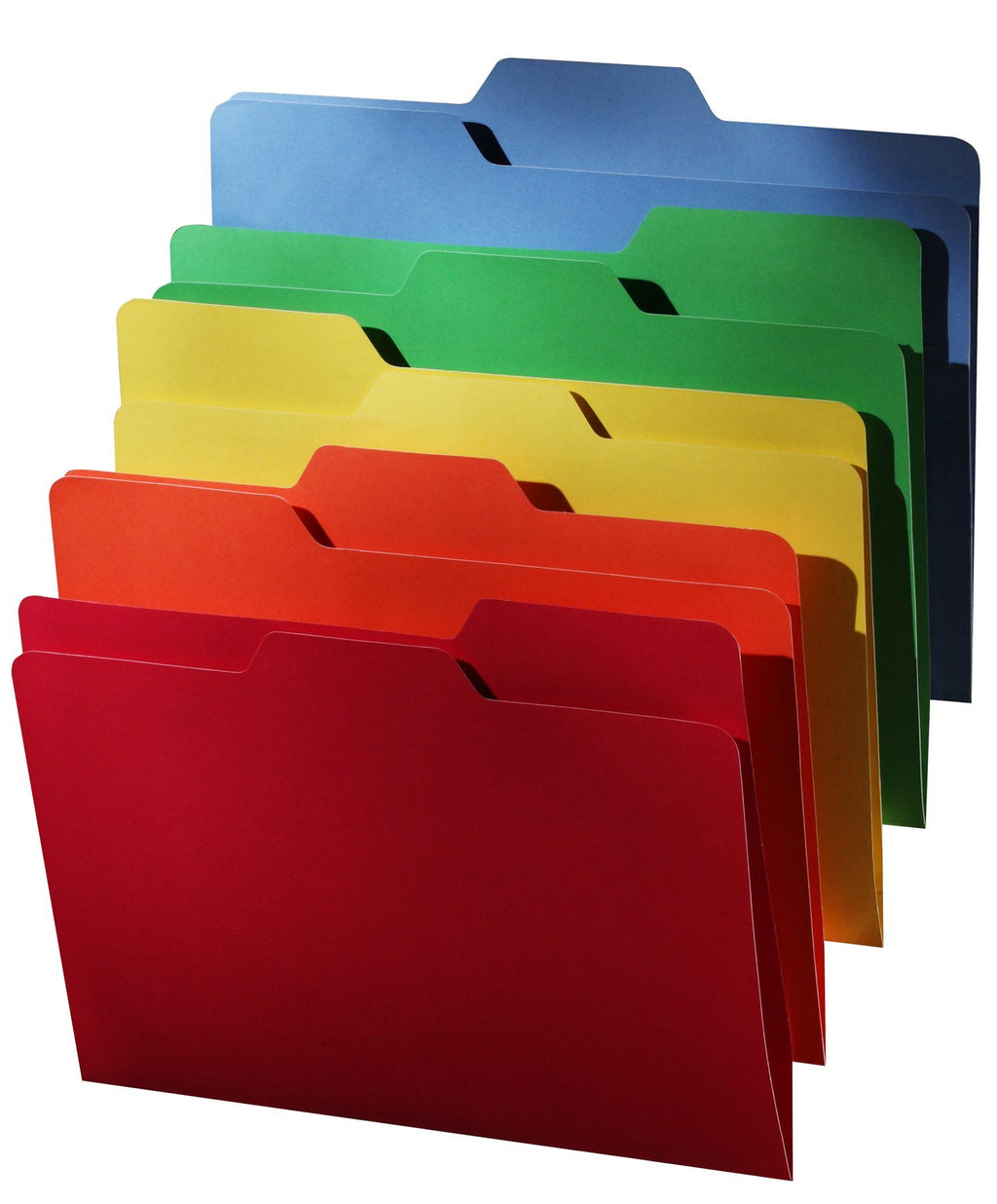 Find It All-Tab File Folders, Letter Size, Third Cut, 18 Folders per Pack, 5 Color Assortment (FT07173) Assorted 18 Pack