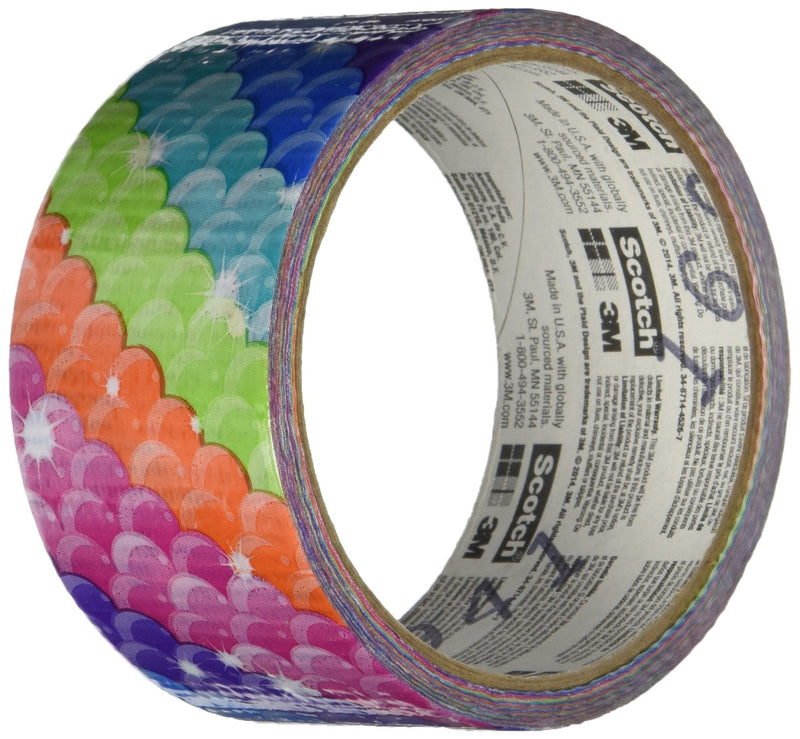 Scotch 910-MMD-C Rainbow Scales Duct Tape, 1.88-Inch by 10-Yard, 6-Pack