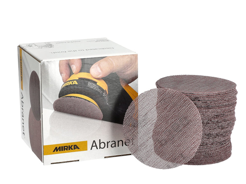 Mirka 9A-203-120 3-Inch 120 Grit Mesh Abrasive Dust Free Sanding Discs, Box of 50 Discs