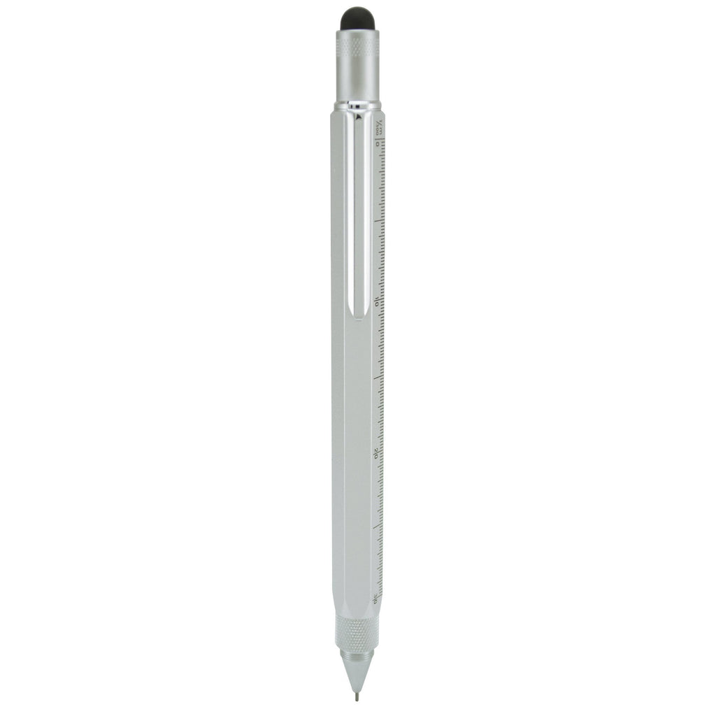 Monteverde USA One Touch Tool Stylus, 0.9mm Pencil, Silver (MV35241)