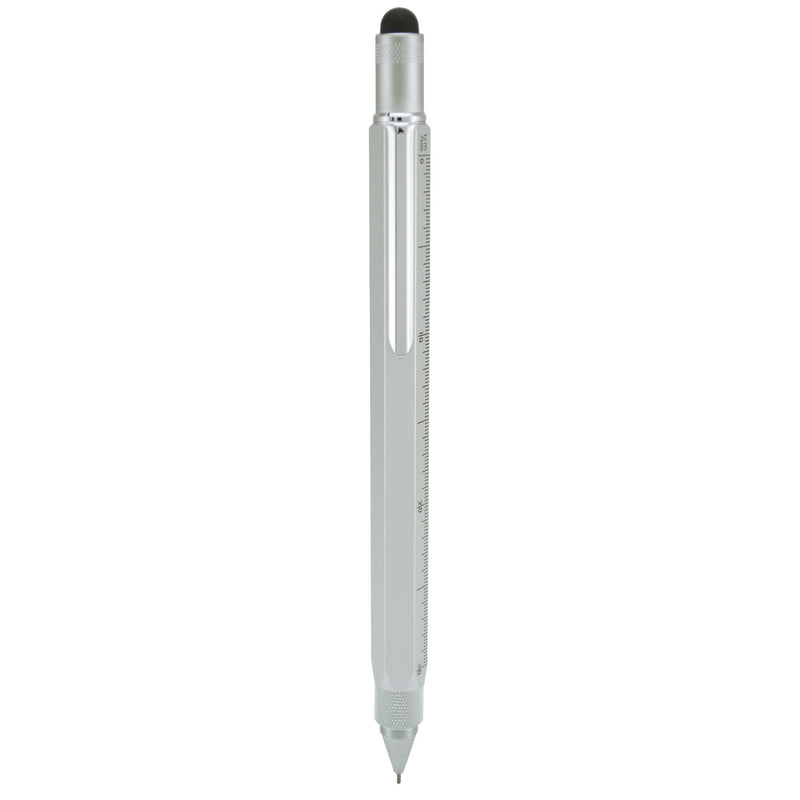 Monteverde USA One Touch Tool Stylus, 0.9mm Pencil, Silver (MV35241)