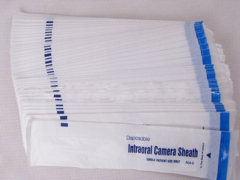200 Pieces Intraoral Dental Camera Sleeve Sheath Cover for 5.0 Mega Pixels 6 LED