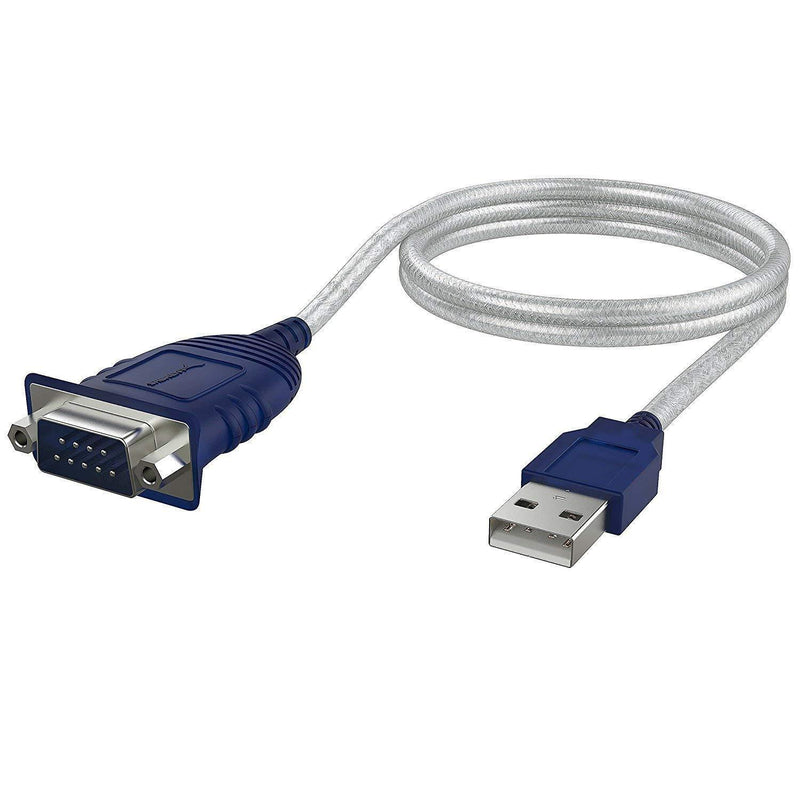 Sabrent USB 2.0 to Serial (9-Pin) DB-9 RS-232 Converter Cable, Prolific Chipset, - HEXNUTS - , [Windows 10/8.1/8/7/VISTA/XP, Mac OS X 10.6 and Above] 2.5 Feet (CB-DB9P) 2.5 Ft
