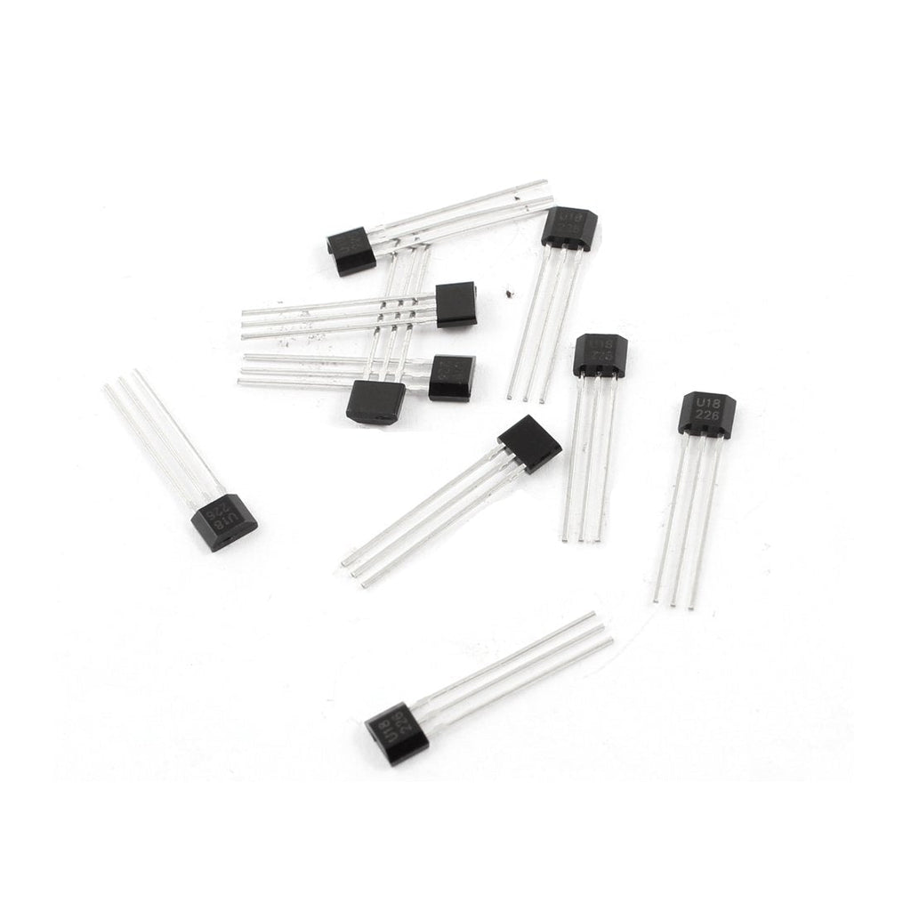 uxcell 10pcs 3 Pins Unipolar Hall Effect Sensor Magnetic Detector 2.5-20V