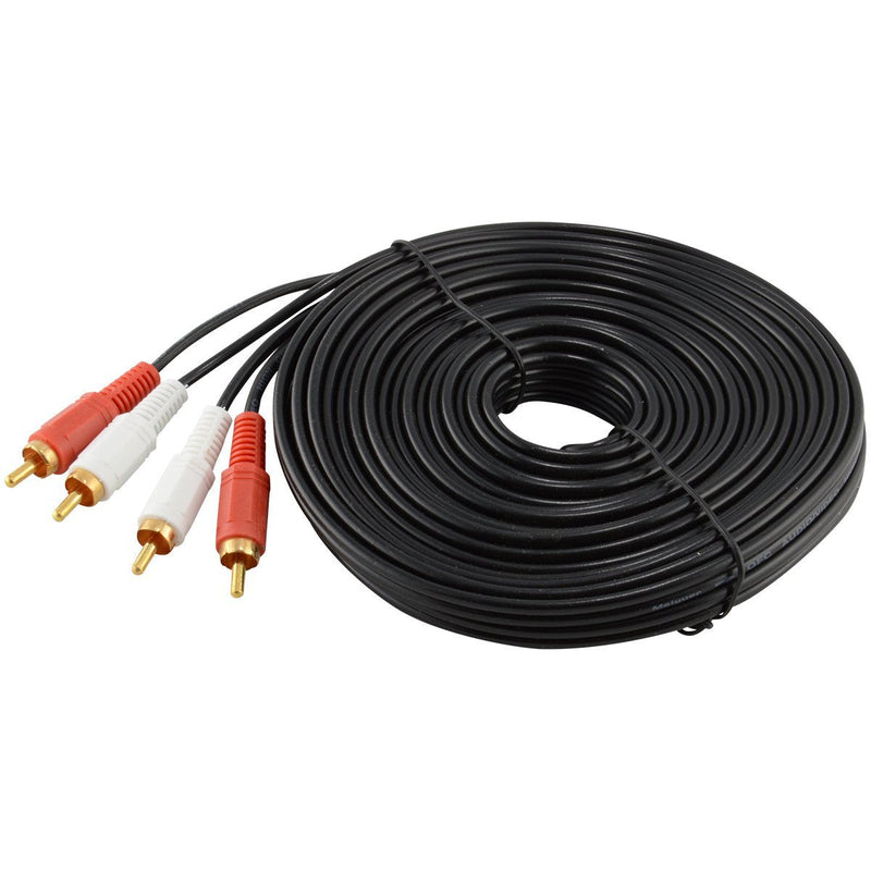 RCA Stereo Audio Cable, 2 RCA Male to 2 RCA Male (30 Feet / 10 Meters) 30 Foot