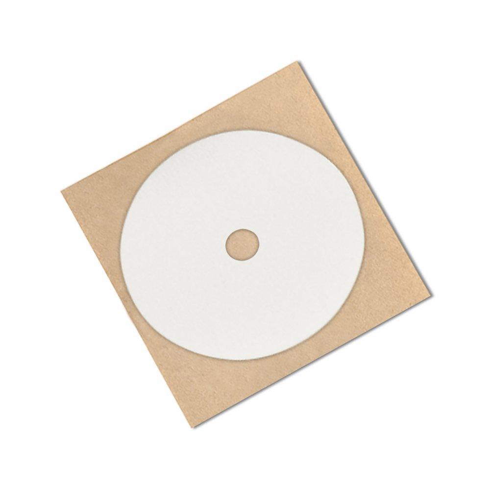 TapeCase VF32W Vinyl Foam Tape - [Pack of 10] 1.125 in, White, Double Coated, Acrylic Adhesive Tape Circles with Closed Cell Foam 4 Inches