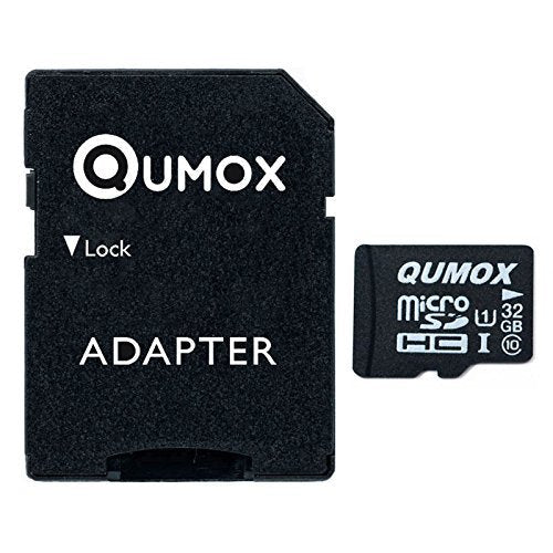 QUMOX 32GB Micro SD Memory Card, Class 10, UHS-I, 32 GB Memory Card, high Speed Write Speed, 15 MB/s Read Speed up to 70 MB/s