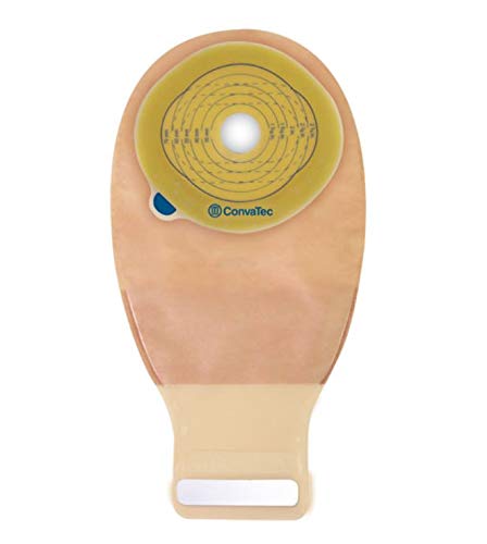 Esteem + One-Piece Drainable Cut-to-Fit Pouch w/InvisiClose, Filter, Modified Stomahesive, one-Sided Comfort Panel 12" Opaque, 2 2/5" by 2 3/4" (60/70mm)