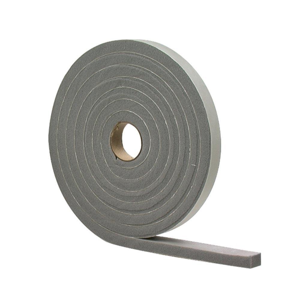 M-D 02253 3/16" X 17' Gray Waterproof & Airtight Foam Tape Weather Str