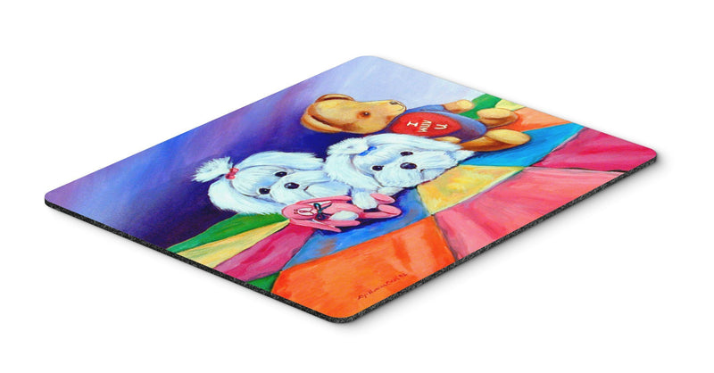 Caroline's Treasures 7515MP Maltese Mouse Pad/Hot Pad/Trivet, Large, Multicolor