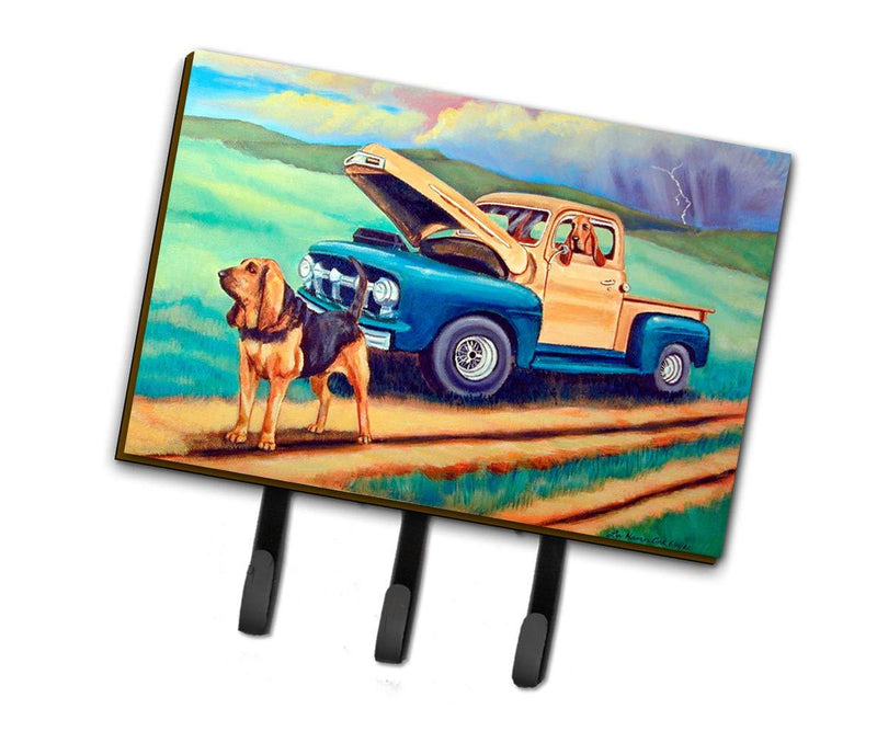Caroline's Treasures 7513TH68 Bloodhound Leash Holder or Key Hook, Triple, Multicolor