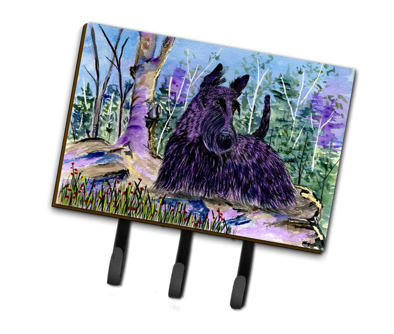 Caroline's Treasures SS8666TH68 Scottish Terrier Leash Holder or Key Hook, Triple, Multicolor