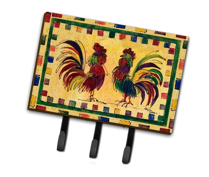 Caroline's Treasures 8062TH68 Bird - Rooster Leash Holder or Key Hook, Triple, Multicolor
