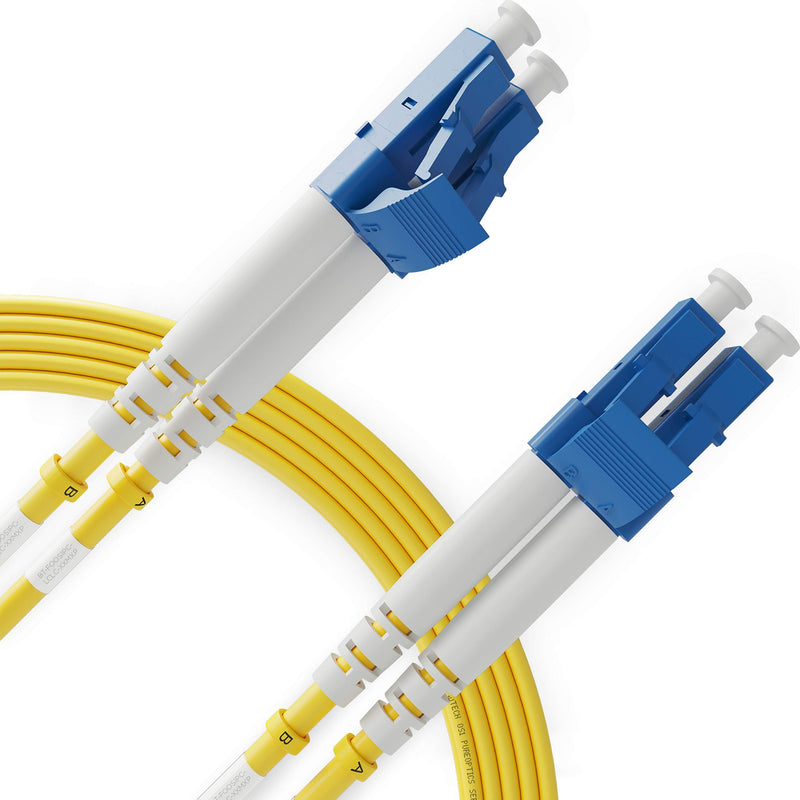 LC to LC Fiber Patch Cable Single Mode Duplex - 3m (9.84ft) - 9/125um OS1 LSZH - Beyondtech PureOptics Cable Series 3m (9ft) LC to LC