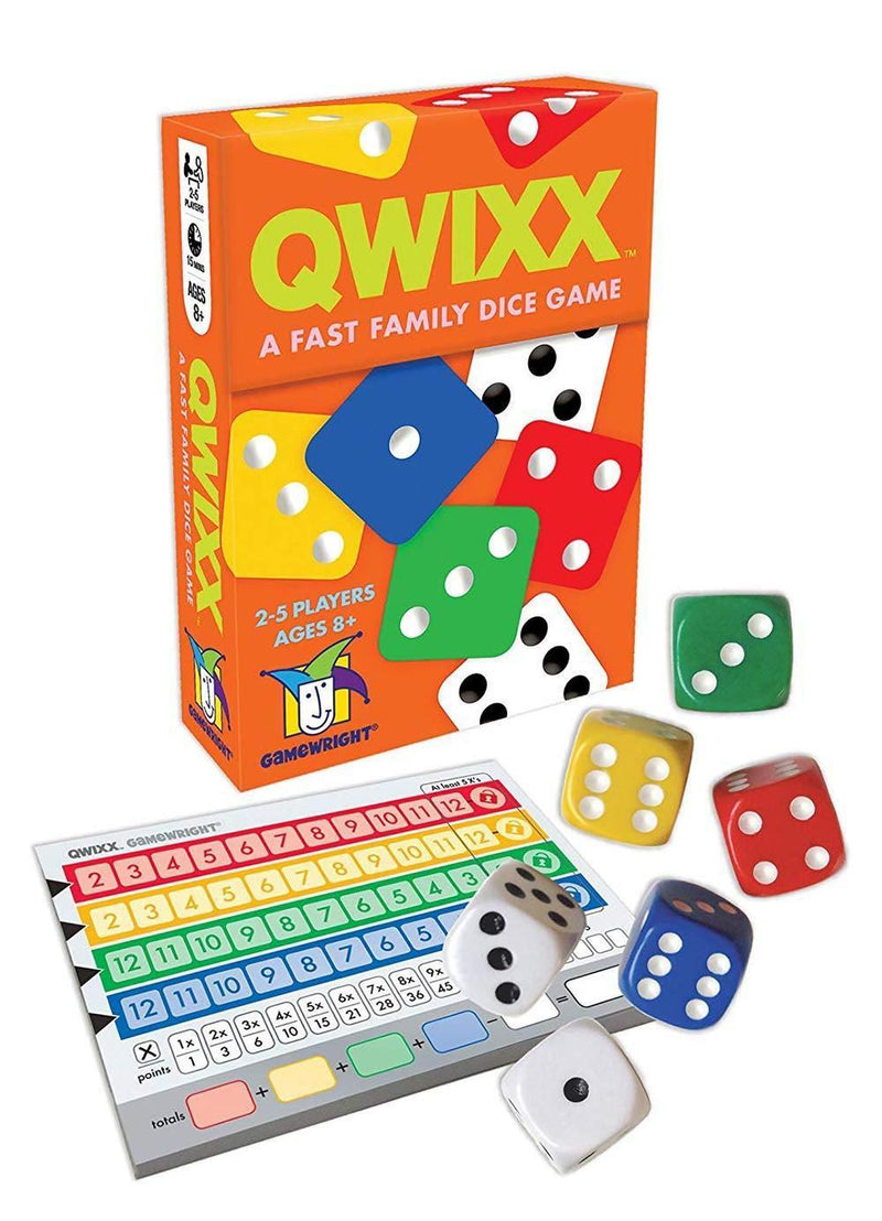 Gamewright Qwixx - A Fast Family Dice Game Multi-colored, 5"