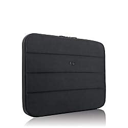 Solo New York Bond Padded Laptop Sleeve, Black, 17.3 Inch