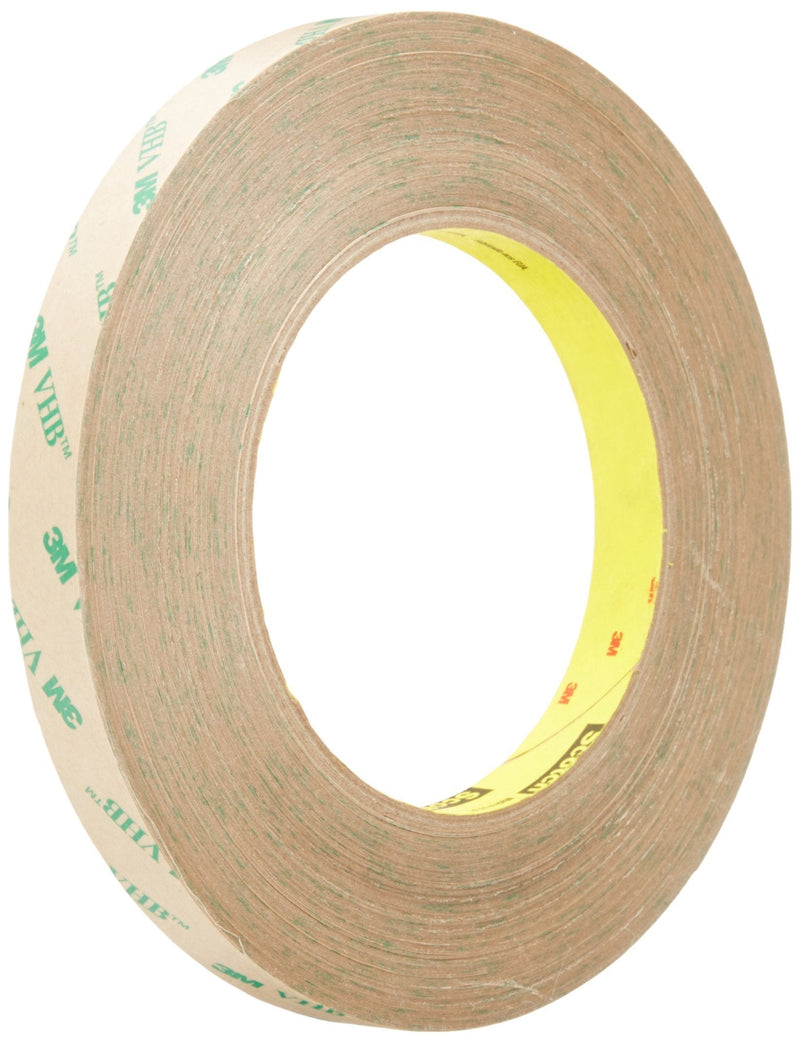 3M - F9460PC 0.5" x 60yd F9460PC VHB Adhesive Transfer Tape - 0.5 in. x 180 ft. Acrylic Adhesive Tape Roll with Chemical, Solvent Resistance. Tapes and Adhesives