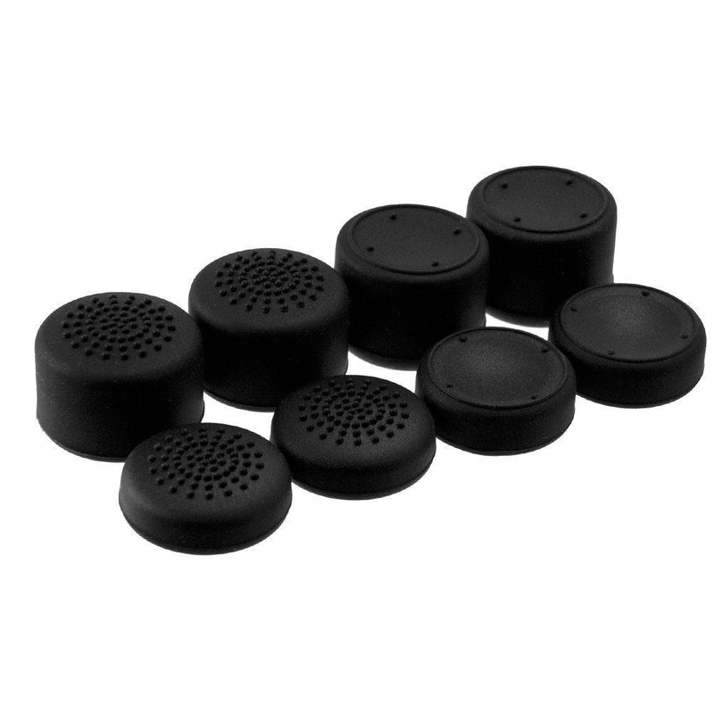 AceShot Thumb Grips (8pc) for Xbox One (Series X, S) by Foamy Lizard â€“ Sweat Free 100% Silicone Precision Raised Antislip Rubber Analog Stick Grips For Xbox One Controller (8 grips) BLACK 8 Thumb Grips