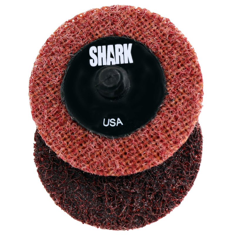 Shark Shark 13004 2-Inch Quick Change Surface Conditioning Discs, Maroon, Pack-50, Grit-Medium Medium