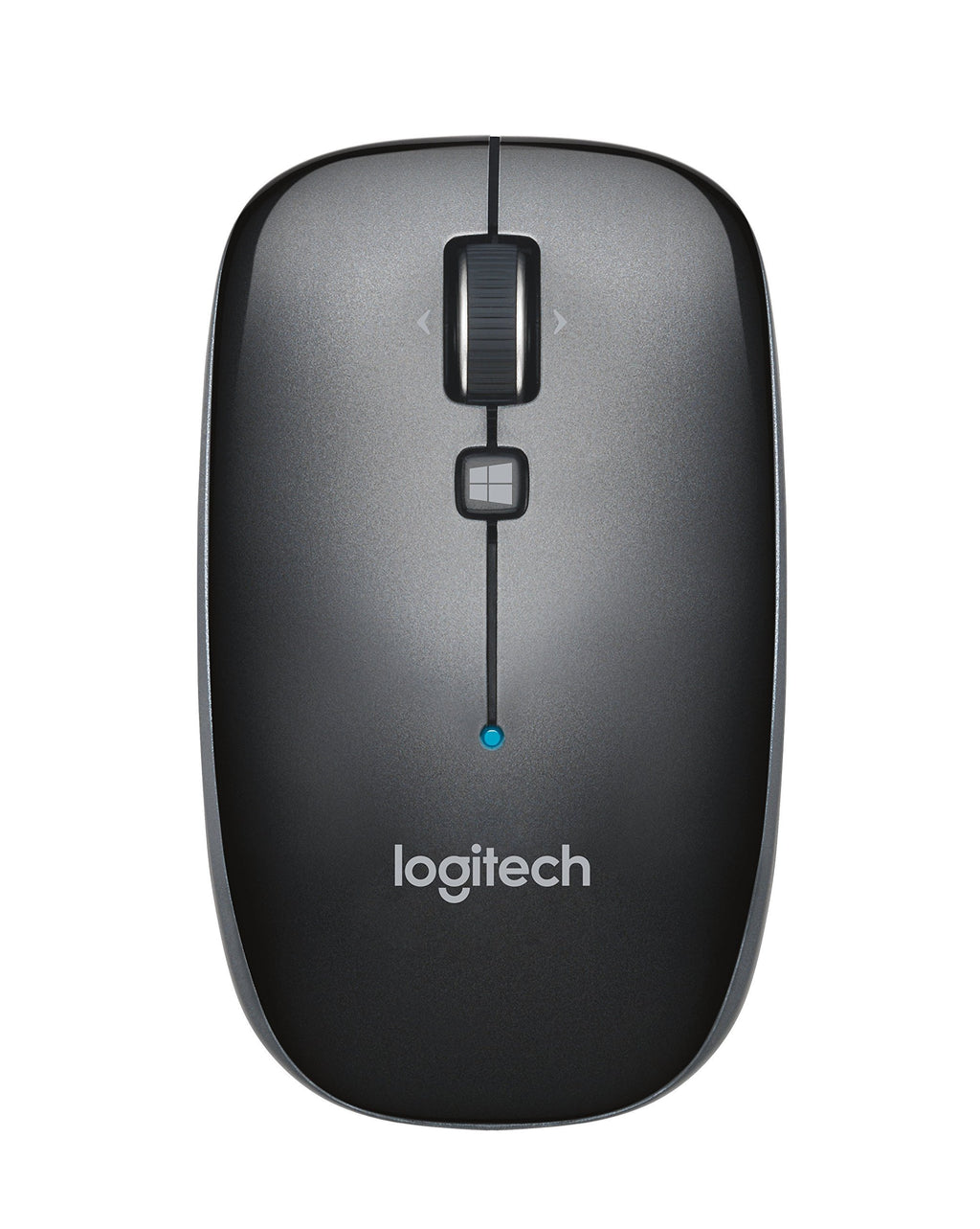 Logitech M557 Bluetooth Mouse – Wireless Mouse with 1 Year Battery Life, Side-to-Side Scrolling, and Right or Left Hand Use with Apple Mac or Microsoft Windows Computers and Laptops, Gray Standard Packaging