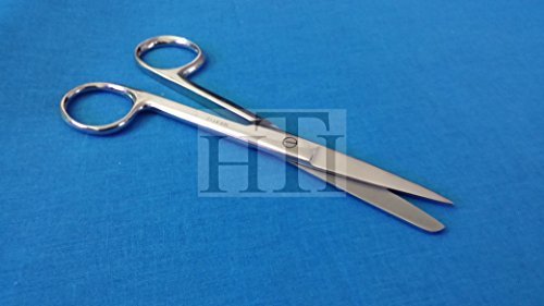 HIGH Grade PACIFATED Stainless Steel Dissecting Operating Scissors 5.5" Sharp Blunt Straight (HTI BRAND)