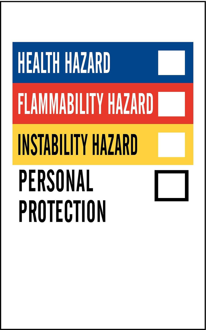 Brady 121161 Blank Write-On Laboratory Labels