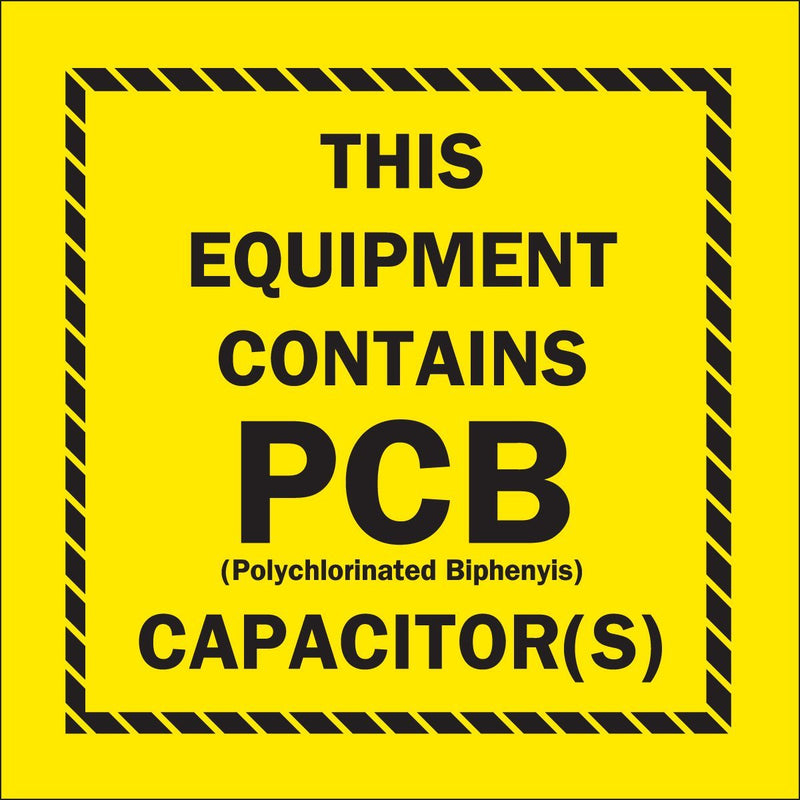 Brady 87037 PCB Markers, 2" Height x 2" Width, Black on Yellow