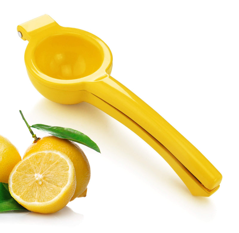 New Star Foodservice 42856 Enameled Aluminum Lemon Squeezer, Yellow