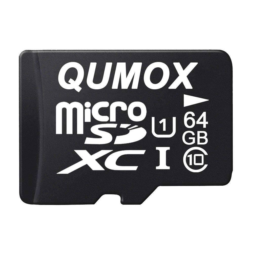 QUMOX 64GB MICRO SD MEMORY CARD CLASS 10 UHS-I 64 GB HighSpeed Write Speed 40MB/S Read Speed Upto 80MB/S