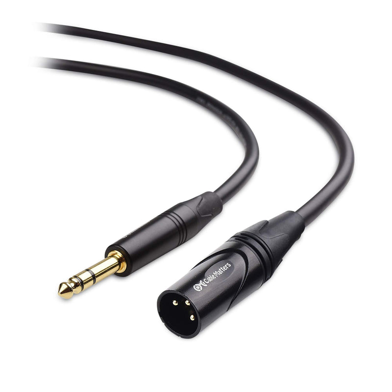 Cable Matters 6.35mm (1/4 Inch) TRS to XLR Cable (XLR to TRS Cable) Male to Male 3 Feet 3 ft