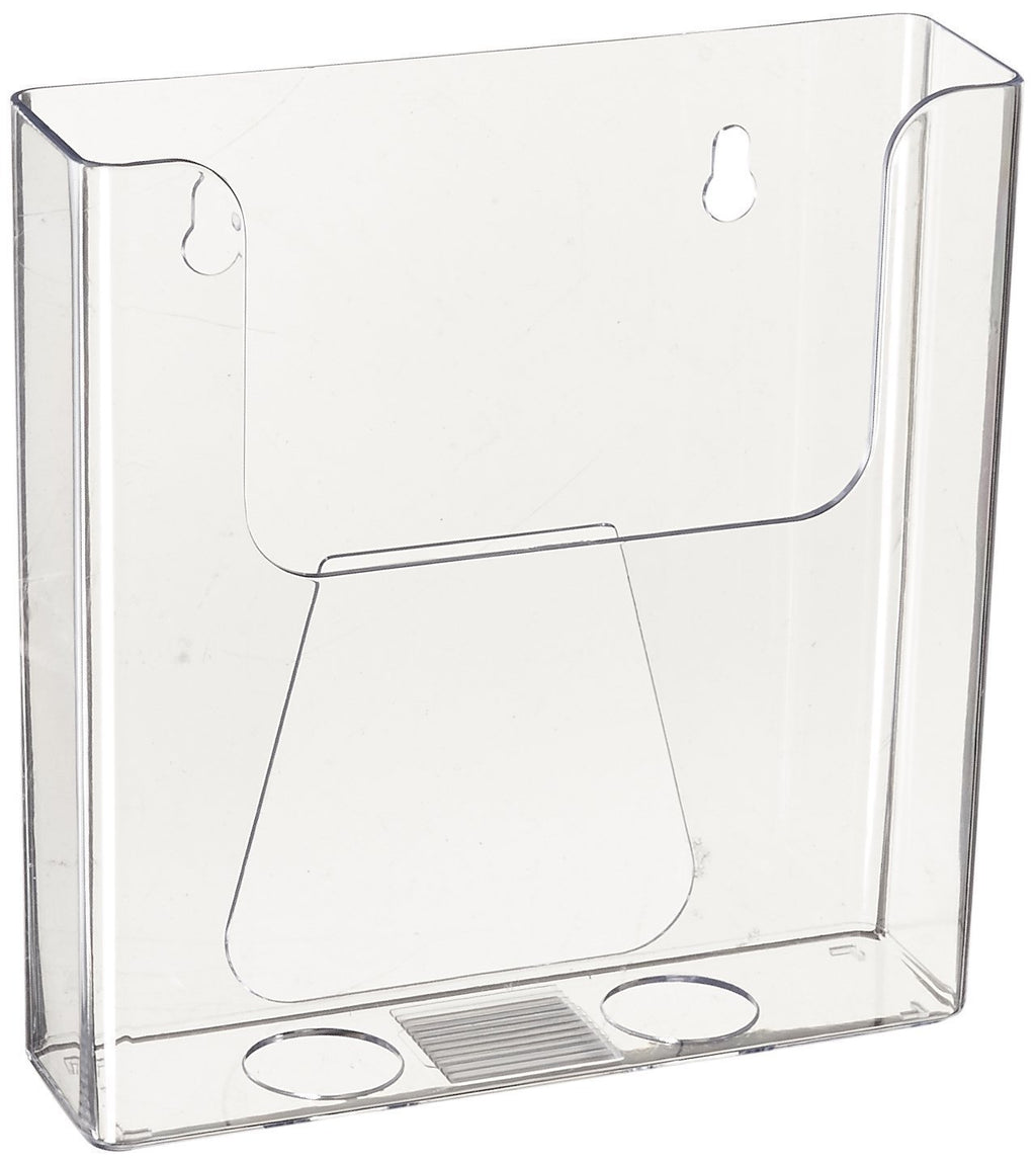 SourceOne Brochure Holder for 6” Bi-fold Booklets – Wall-Mount 1 Pack