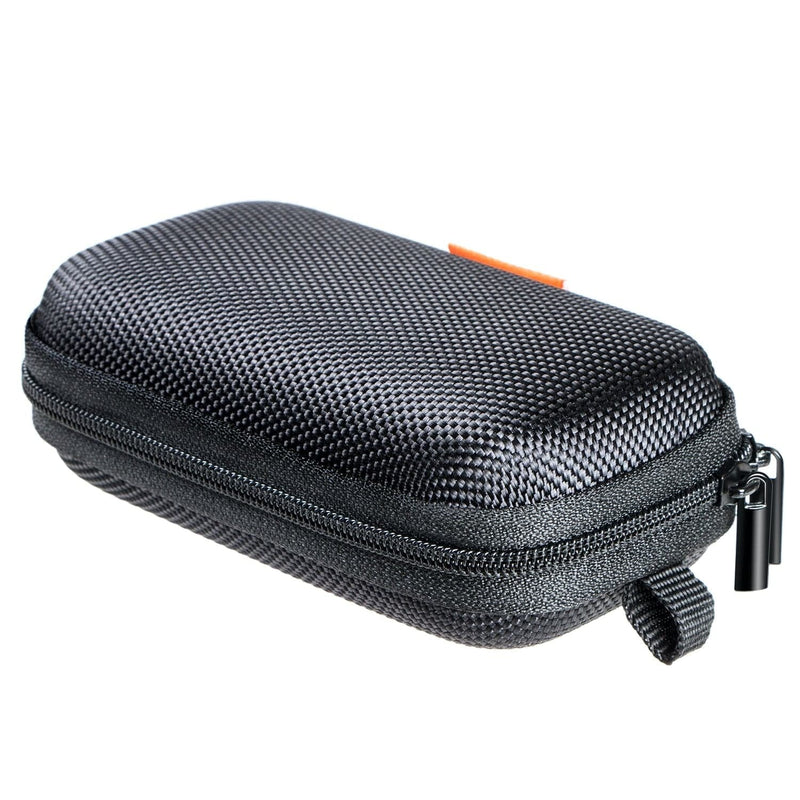 GLCON Rectangle Shaped Portable Protection Hard EVA Case for Bluetooh Headset Earphone Earbud USB Charging Cable Flash Drive Key Mesh Inner Pocket Durable Exterior Universal Carrying Bag Black