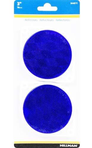 Hillman 844011 Adhesive Reflector Blue (3")