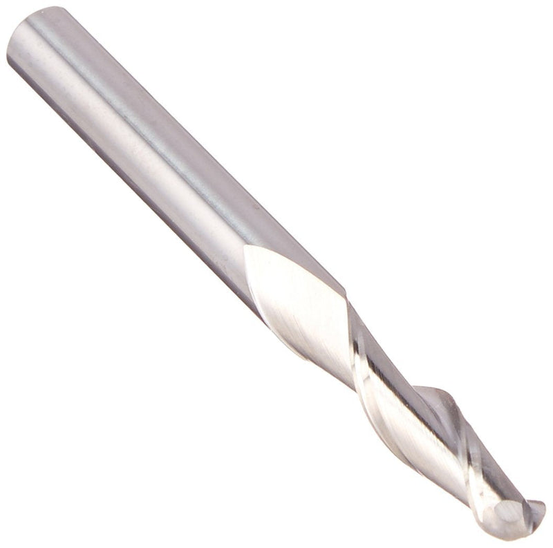 Yonico Carbide Ball Nose End Mill CNC Router Bits 2 Flute Spiral 1/4-Inch Dia. 1/4-Inch Shank 34221-SC 1/4" Diameter - 1" Length - 1/4" Shank