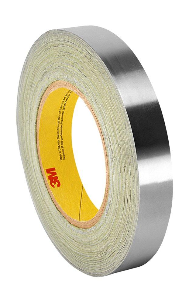 3M 3361 Silver High-Temperature Stainless Steel Tape – 0.875 in. x 9 ft. Non-Magnetic Acrylic Adhesive Foil Tape. Safety Tapes