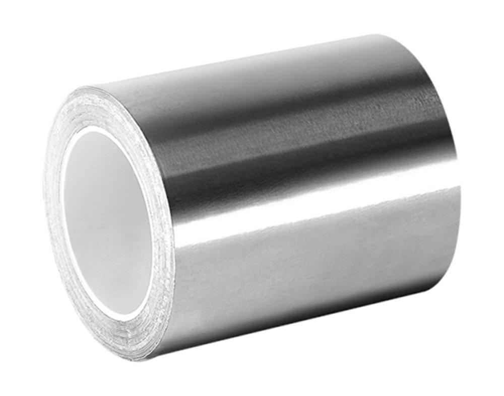 3M 3361 Silver High-Temperature Stainless Steel Tape – 1.5 in. x 9 ft. Non-Magnetic Acrylic Adhesive Foil Tape. Safety Tapes