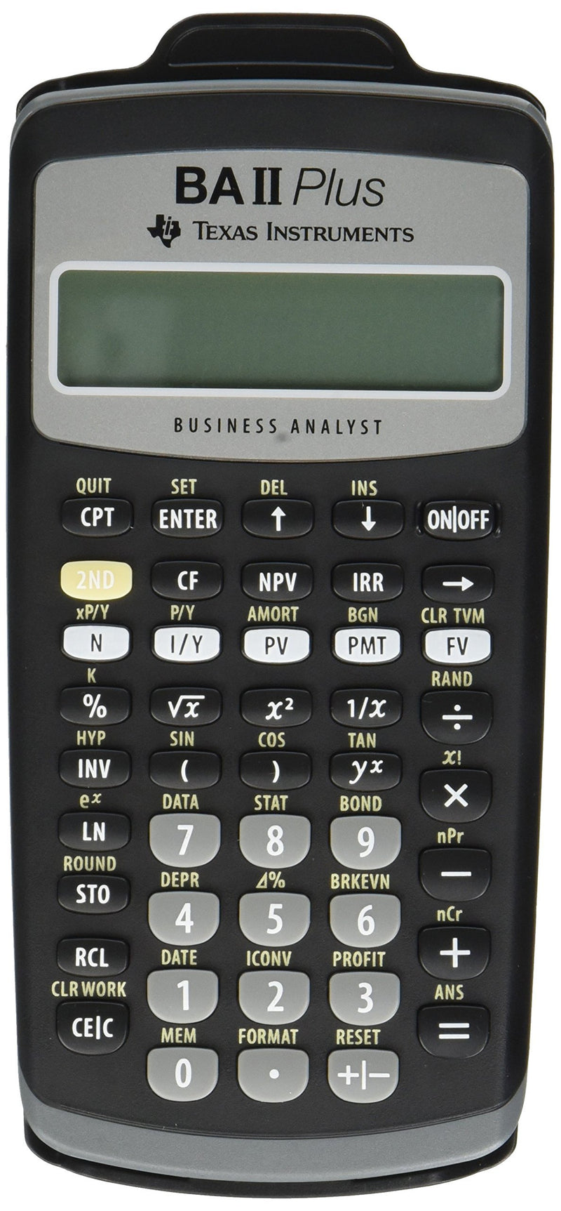 Texas Instruments BAIIPlus Financial Calculator CALCULATOR,BUS ANLY,10DIG UD1013 (Pack of 2)