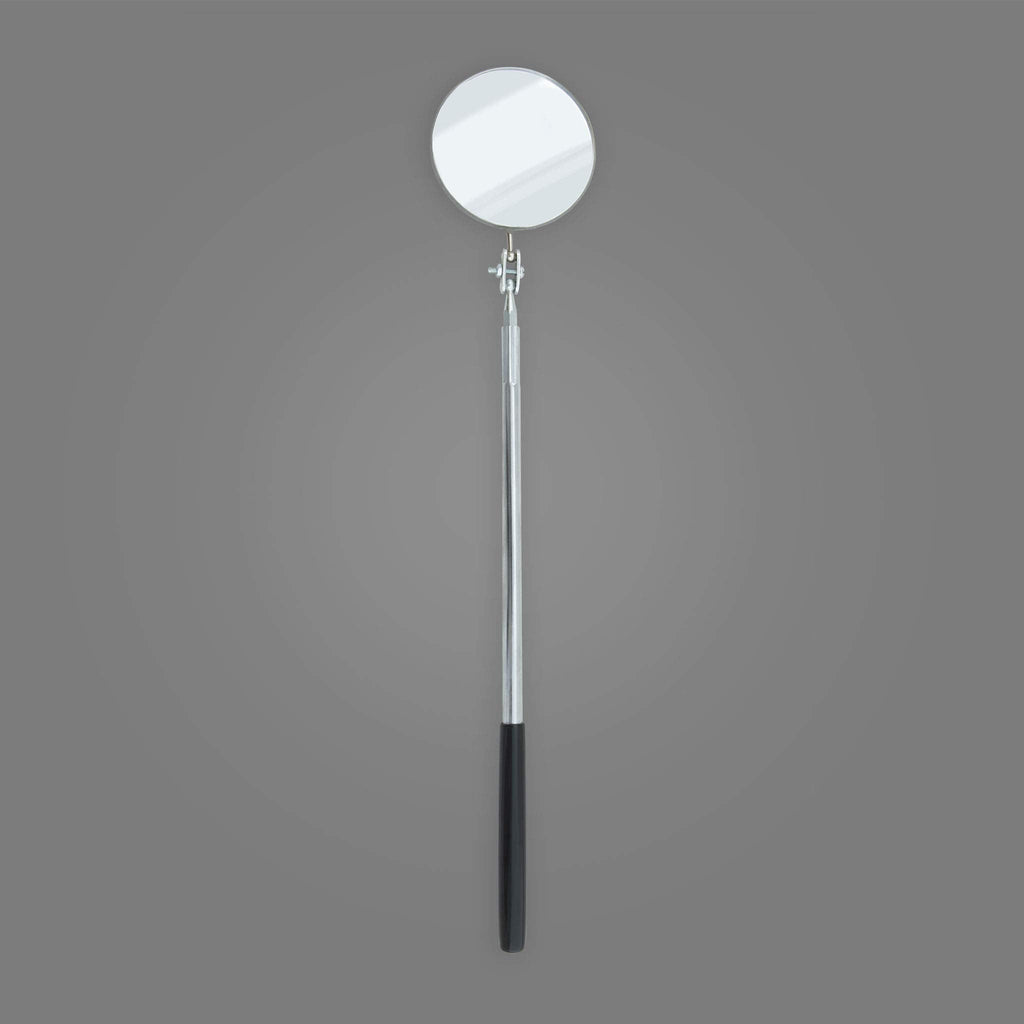 Ullman Devices S-2L Circular Telescoping Inspection Mirror with Extra Long Handle, 3-1/4" Diameter